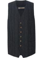Uma Wang Striped Buttoned Vest