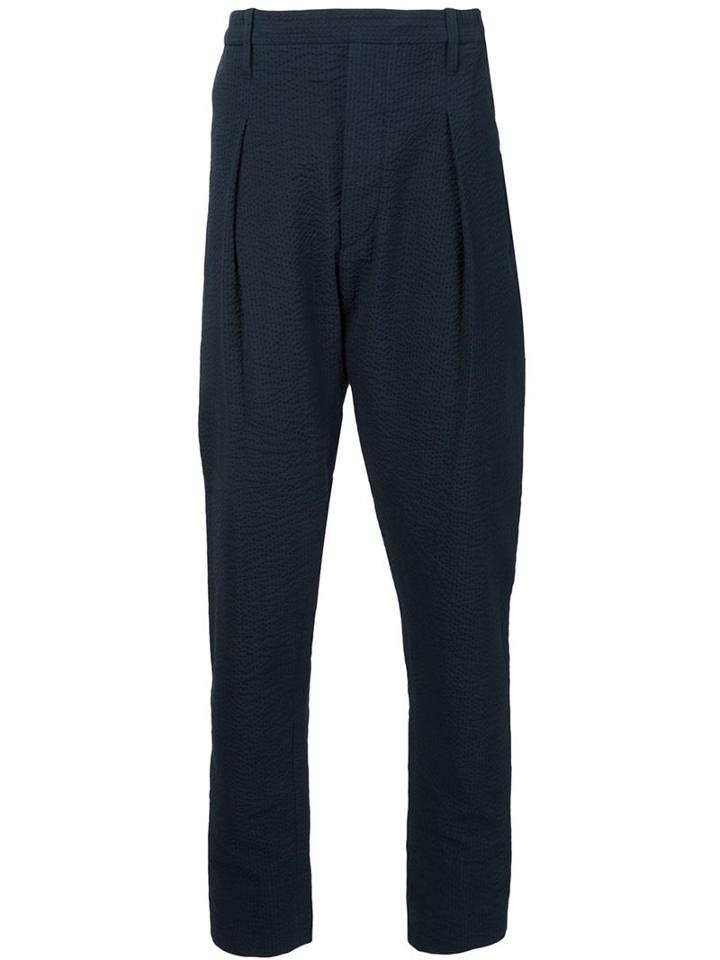 Lemaire Seersucker Front Pleat Trousers