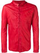Giorgio Brato Leather Shirt Jacket - Red