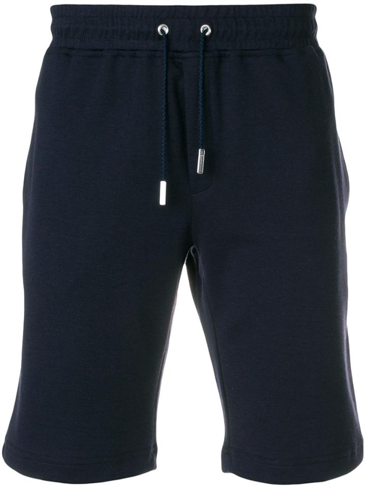 Eleventy Drawstring Fitted Shorts - Blue