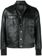 Neil Barrett Classic Leather Jacket - Black