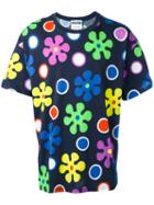 Moschino Flower Power T-shirt, Men's, Size: Small, Black, Cotton