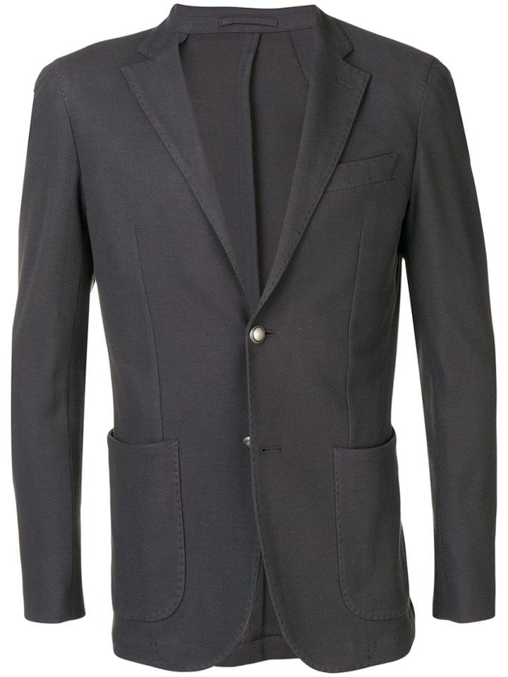 Eleventy Single-breasted Blazer - Grey