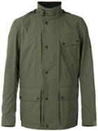 Belstaff Hooded Field Jacket, Men's, Size: 50, Green, Polyester/polyurethane
