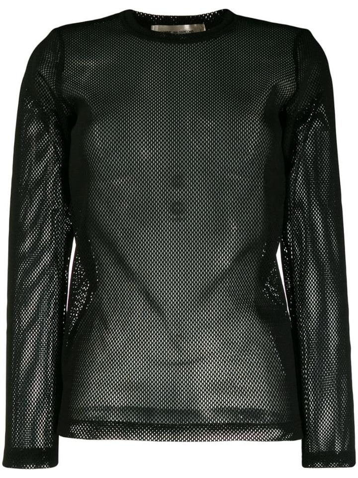 Comme Des Garçons Mesh Top - Black