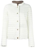 Herno - High Neck Jacket - Women - Feather Down/polyamide/polyurethane - 38, White, Feather Down/polyamide/polyurethane