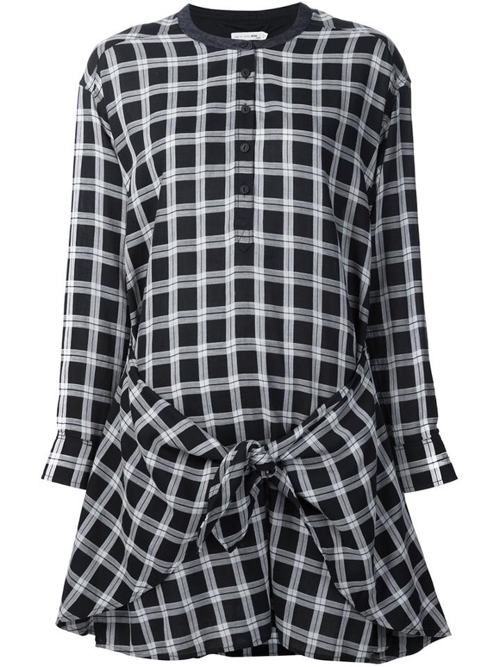 Rag & Bone /jean Checked Dress, Women's, Size: Small, Black, Cotton