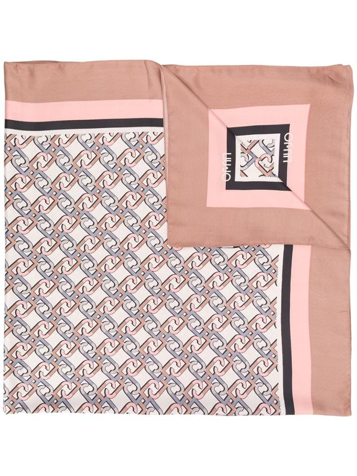 Liu Jo Initial Print Foulard - Brown