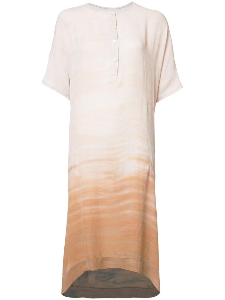 Raquel Allegra Dip-dye Print Tunic, Women's, Size: 1, Nude/neutrals, Rayon/silk