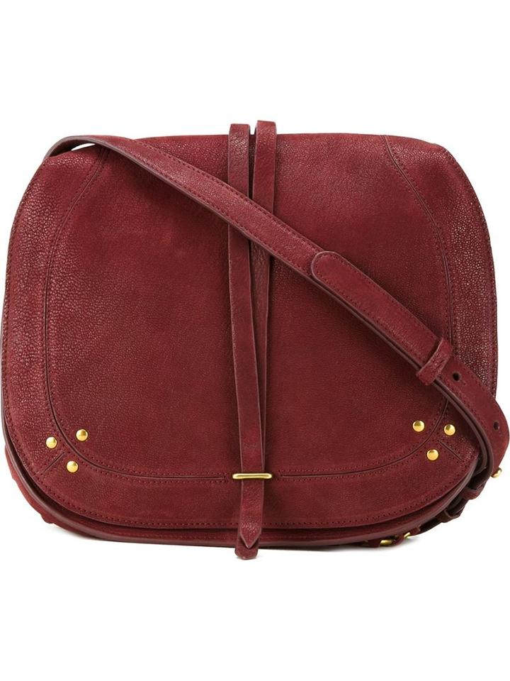 Jérôme Dreyfuss Medium Virgil Shoulder Bag, Women's, Red, Goat Skin