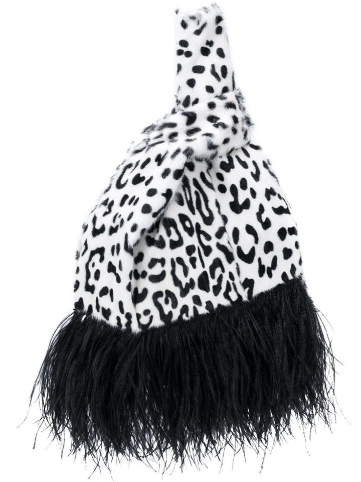 Simonetta Ravizza Furrissima Feather Tote - White