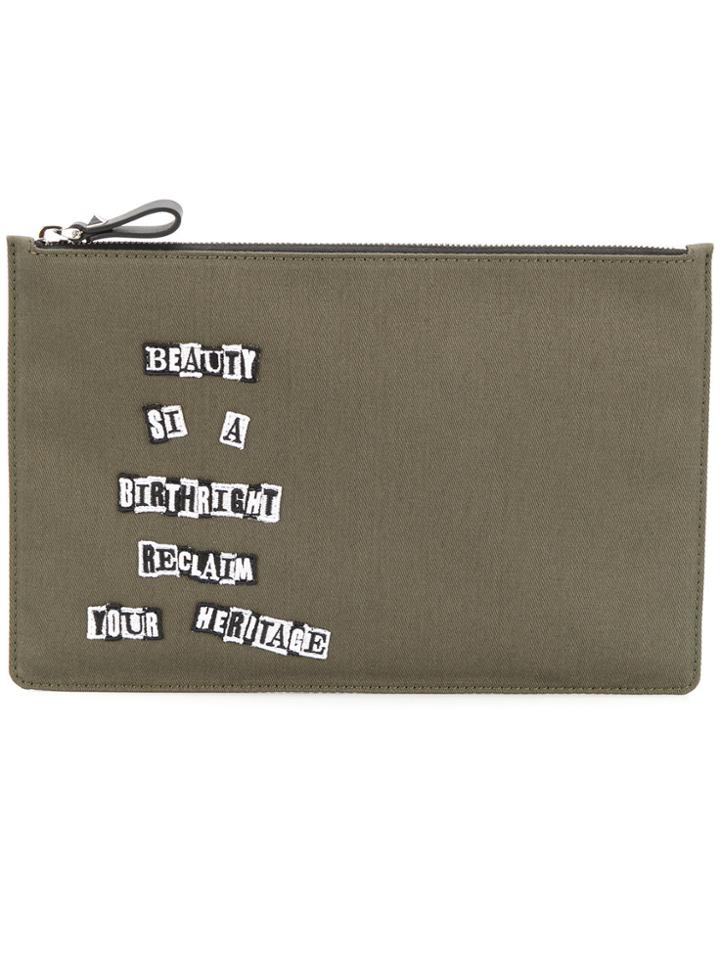 Valentino Valentino Garavani Reclaim Your Heritage Clutch - Green