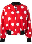 Msgm Polka Dot Bomber Jacket - Red