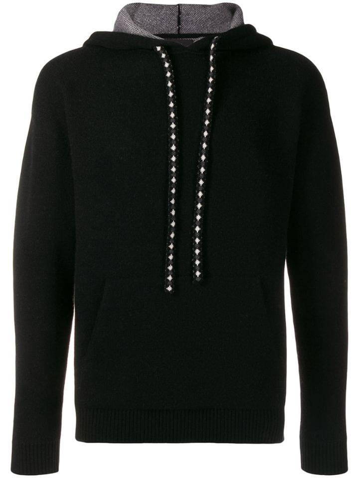 Alanui Knitted Hoodie - Black