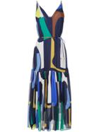 Ginger & Smart Geometric Print Gathered Dress - Multicolour