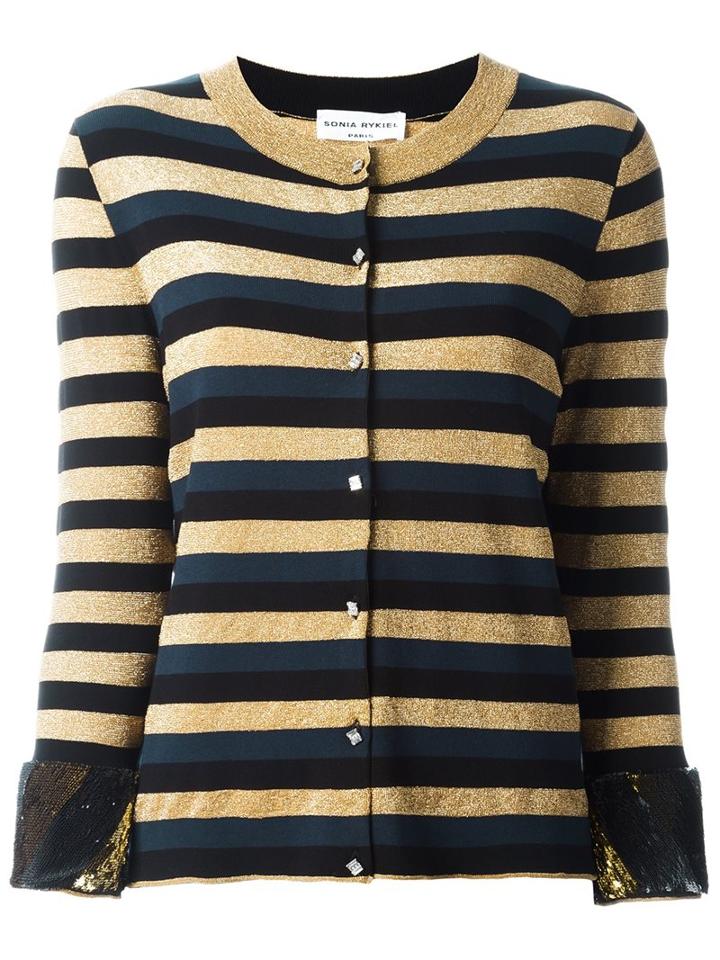 Sonia Rykiel - Buttoned Cardigan - Women - Polyamide/polyester/viscose - S, Black, Polyamide/polyester/viscose