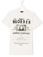 Diesel Kids Teen Disorder Print T-shirt - White