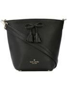 Kate Spade Bow-embellished Bucket Bag - Black