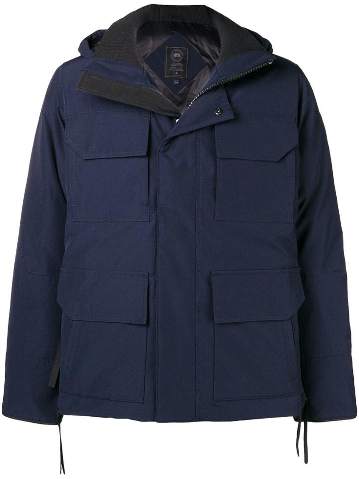 Canada Goose Padded Hooded Jacket - Blue