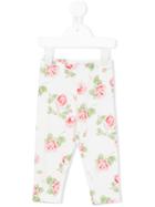 Monnalisa - Rose (pink) Print Leggings - Kids - Cotton/spandex/elastane - 6 Mth, Infant Girl's