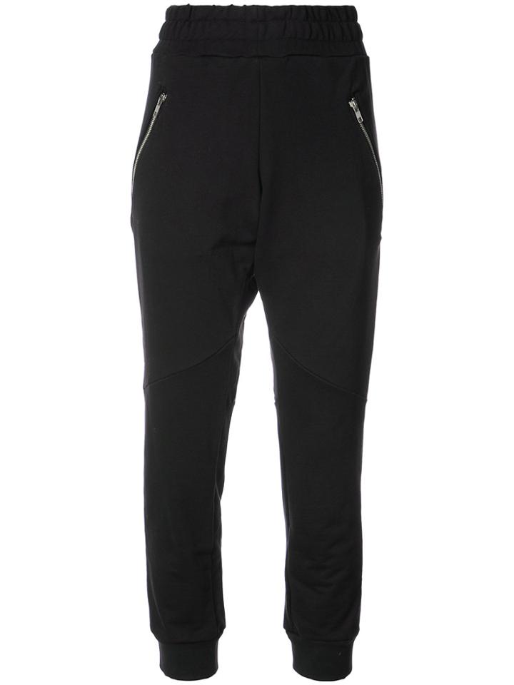 Baja East Zip Pocket Track Pants - Black