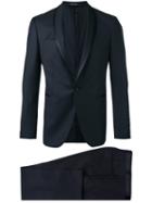 Tagliatore Shawl Lapel Two-piece Suit, Men's, Size: 50, Blue, Virgin Wool/cupro