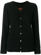 Junya Watanabe Comme Des Garçons Cheetah Embroidered V-neck Cardigan -