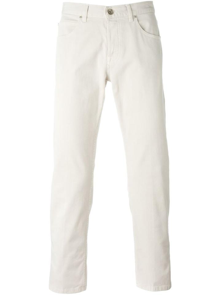 Eleventy Straight Leg Jeans, Men's, Size: 30, Nude/neutrals, Cotton/spandex/elastane
