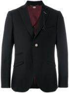 Maurizio Miri Single Breasted Classic Blazer - Black