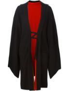 Yohji Yamamoto Kimono Coat, Women's, Size: 2, Black, Cupro/wool