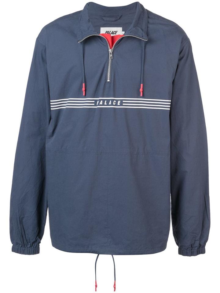 Palace Logo Print Track Jacket - Blue