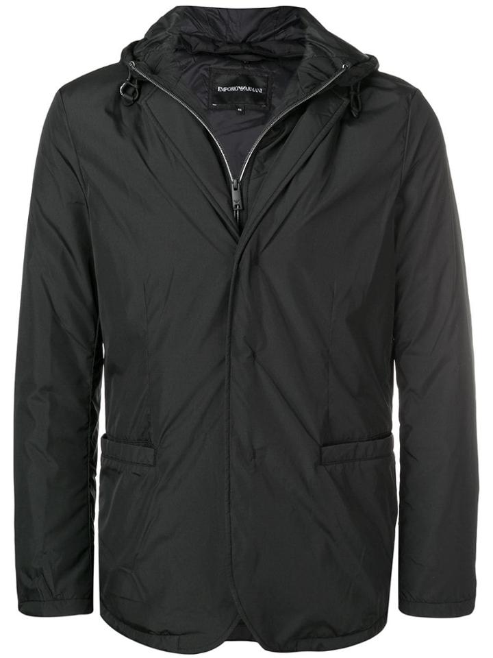 Emporio Armani Waterproof Blazer-shaped Jacket - Black