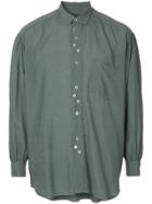 Comme Des Garçons Vintage Cascading Button Shirt - Green
