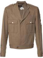 Maison Margiela Officer Sports Jacket, Men's, Size: 48, Green, Cotton