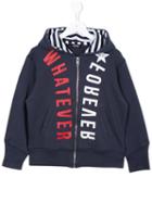 Diesel Kids Printed Hooded Jacket, Boy's, Size: 10 Yrs, Blue