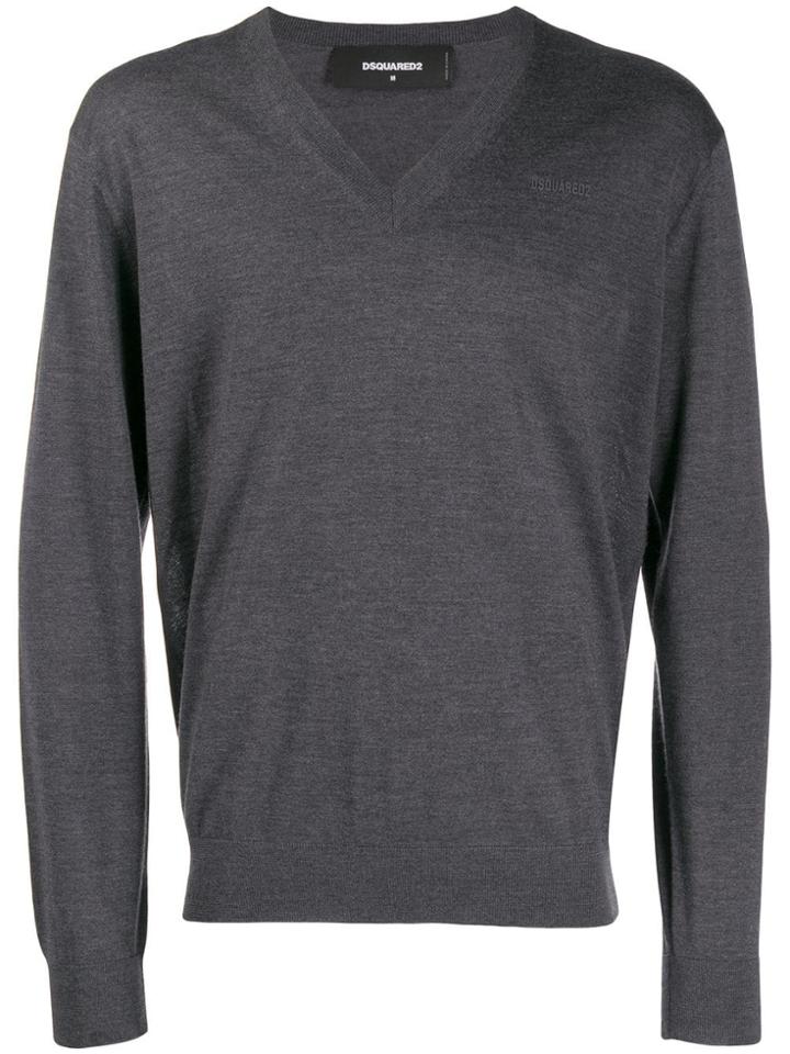 Dsquared2 Chest Logo Jumper - Grey