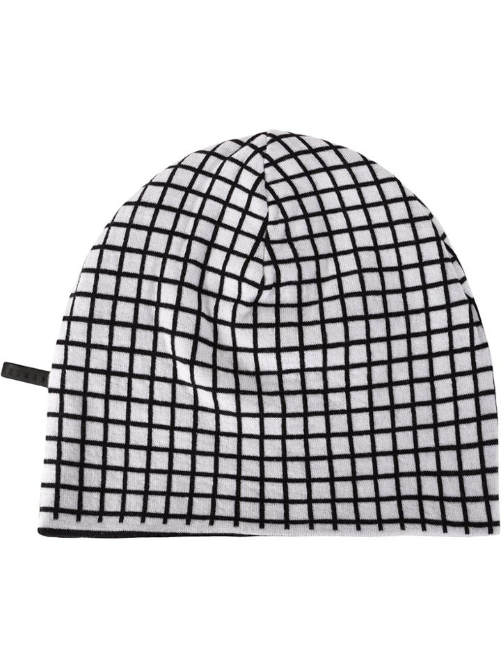 Haider Ackermann Checked Print Beanie - Black