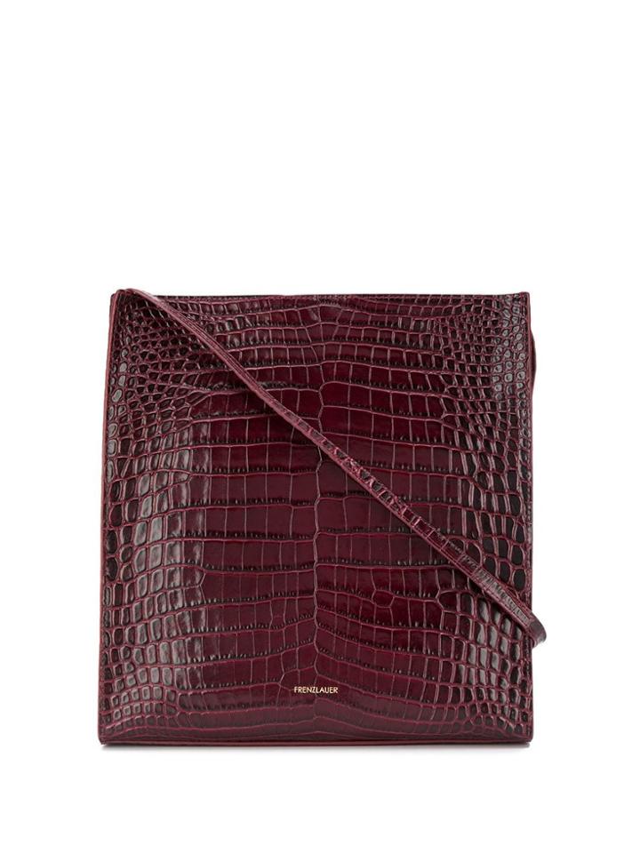 Frenzlauer Croc Effect Shoulder Bag - Red