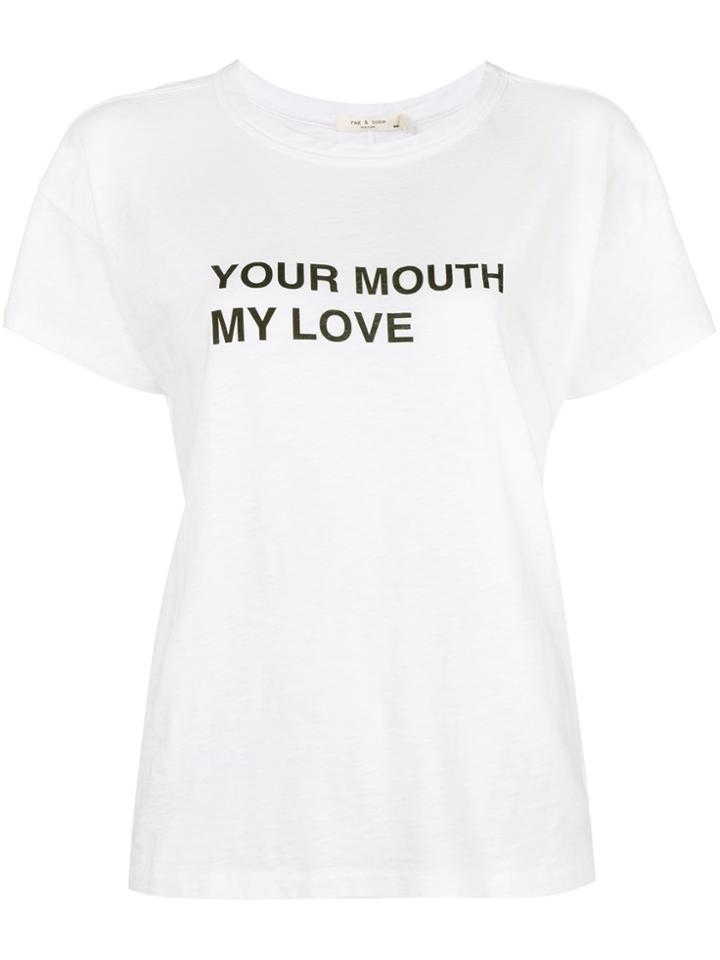 Rag & Bone Your Mouth My Love T-shirt - White