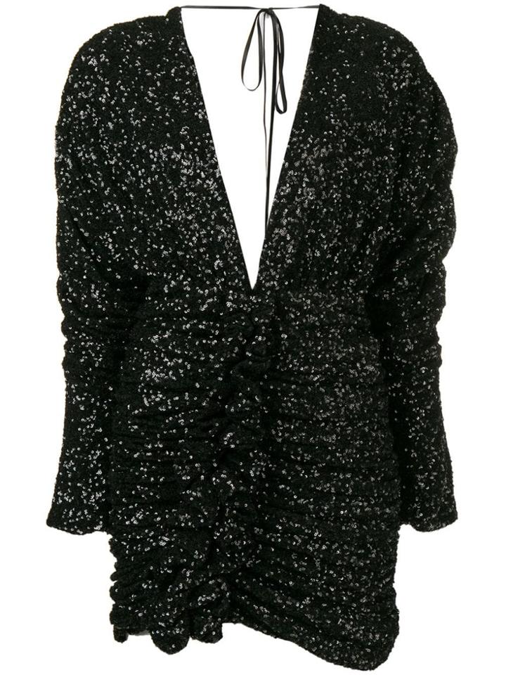 Attico Black Sequin Dress