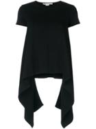 Stella Mccartney Compact Knit Handkerchief T-shirt - Black