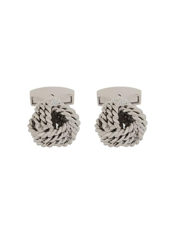 Rt By Tate Tateossian Rope Cufflinks - Silver