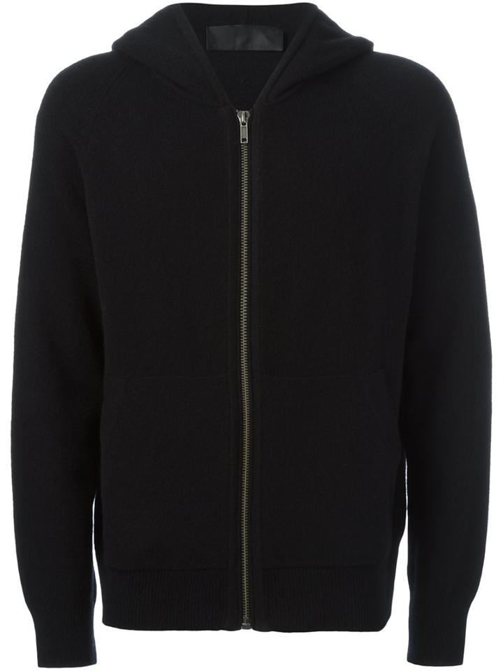 Haider Ackermann 'invidia' Hoodie, Men's, Size: Medium, Black, Cashmere/virgin Wool