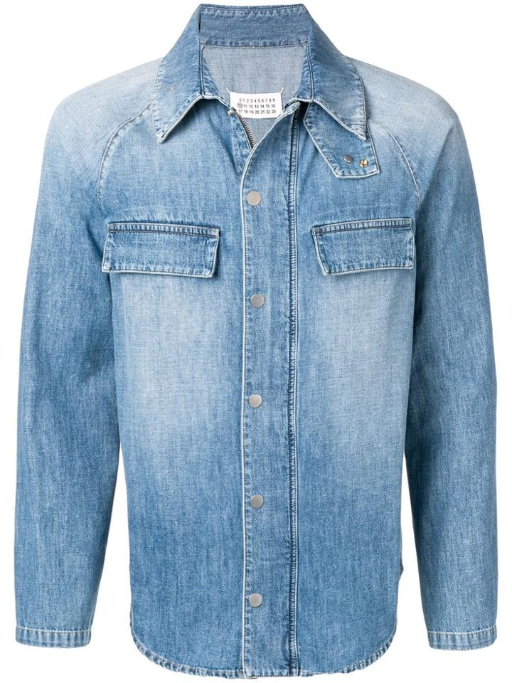 Maison Margiela Button-up Denim Jacket - Blue