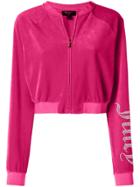 Juicy Couture Swarovski Personalisable Velour Crop Jacket - Pink
