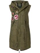 Mr & Mrs Italy Patch Detail Gilet - Green