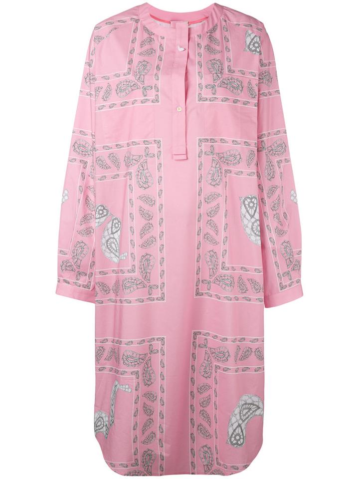 Natasha Zinko - Printed Shirt Dress - Women - Cotton - 36, Pink/purple, Cotton