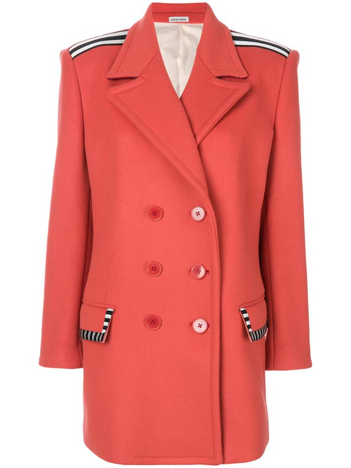 Tomas Maier Boyfriend Peacoat - Yellow & Orange