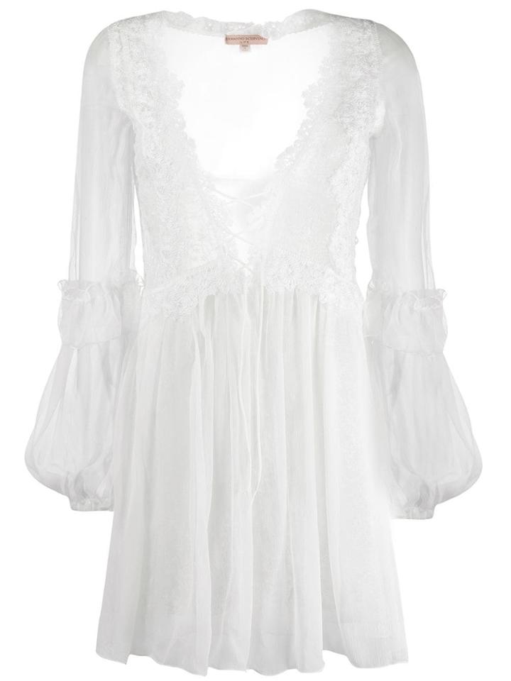 Ermanno Scervino Chiffon Mini Dress - White