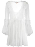 Ermanno Scervino Chiffon Mini Dress - White